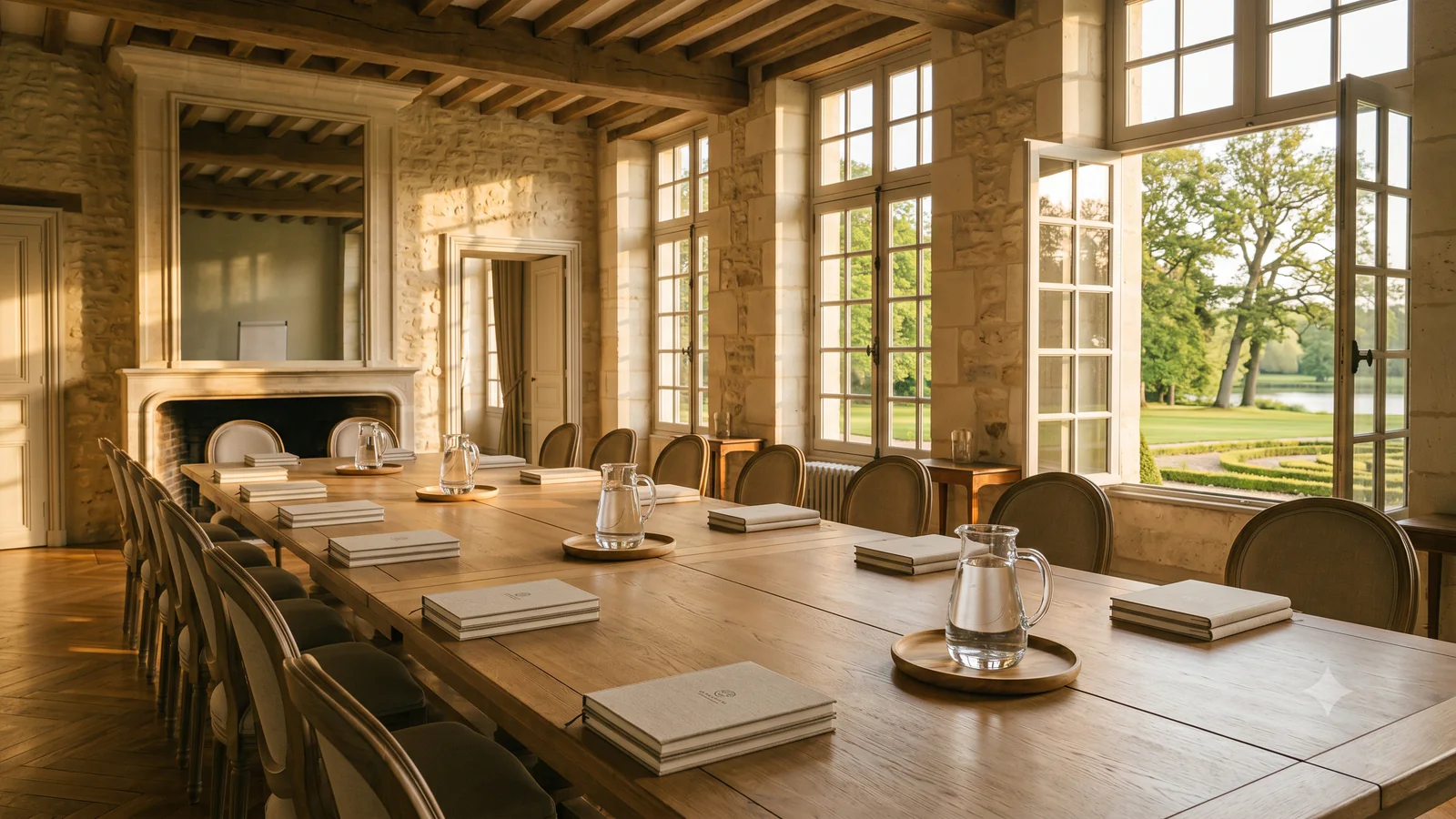 Salle de séminaire résidentiel en domaine normand — organisation séminaire entreprise sur mesure
